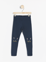 Navyblå leggings med kaniner