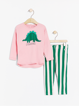 Sæt - Bluse og leggings med dinosaur print