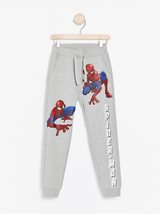 Grå sweatpants med Spider-Man print