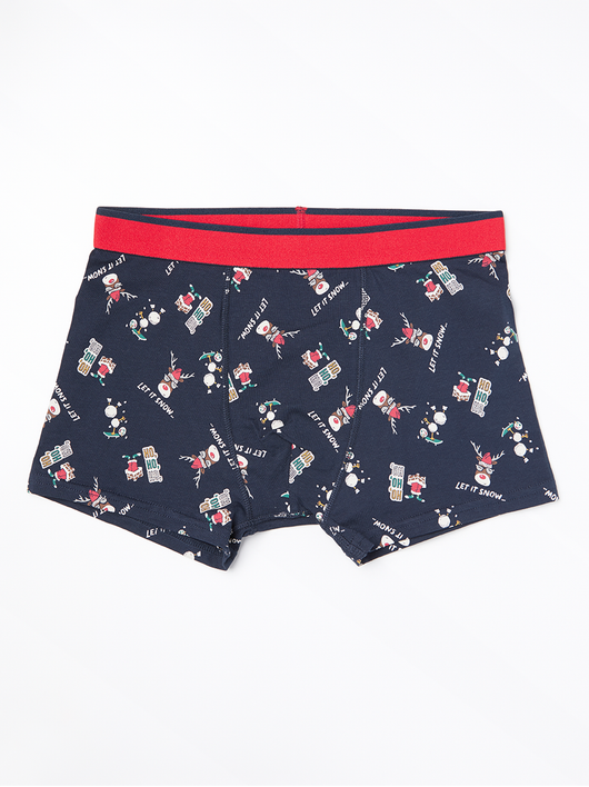 Boxer shorts med juleprint