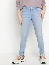Lyseblå slim fit cropped jeans