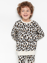 Oversize leopard mønstret trøje