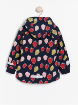Softshell jakke med jordbær