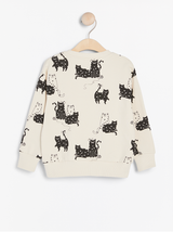Oversize sweater med katte