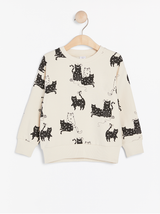 Oversize sweater med katte