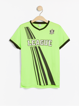 Neon grøn sports t-shirt med print
