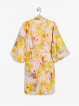 Mønstret satin kimono