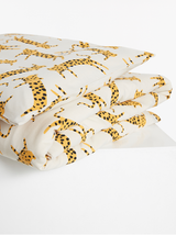 Baby sengesæt  i jersey med leopardmønster